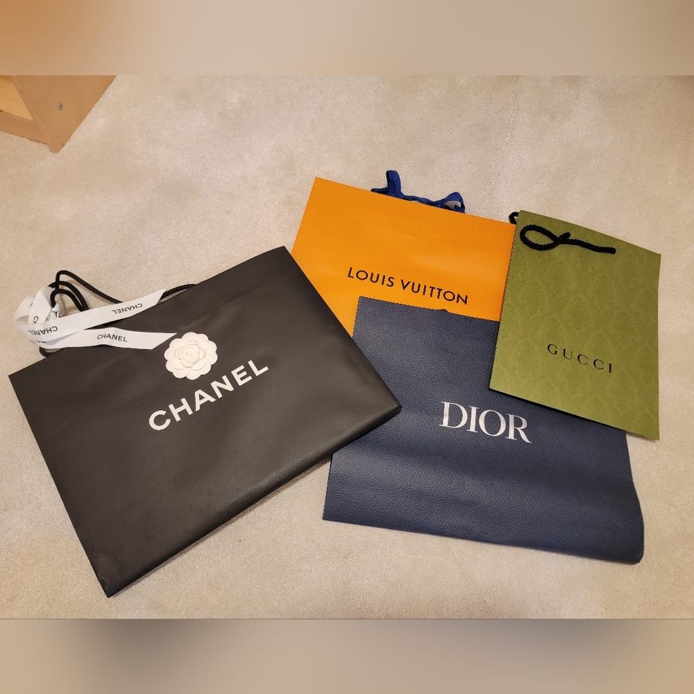 Variety of Designer Brand shopping bags